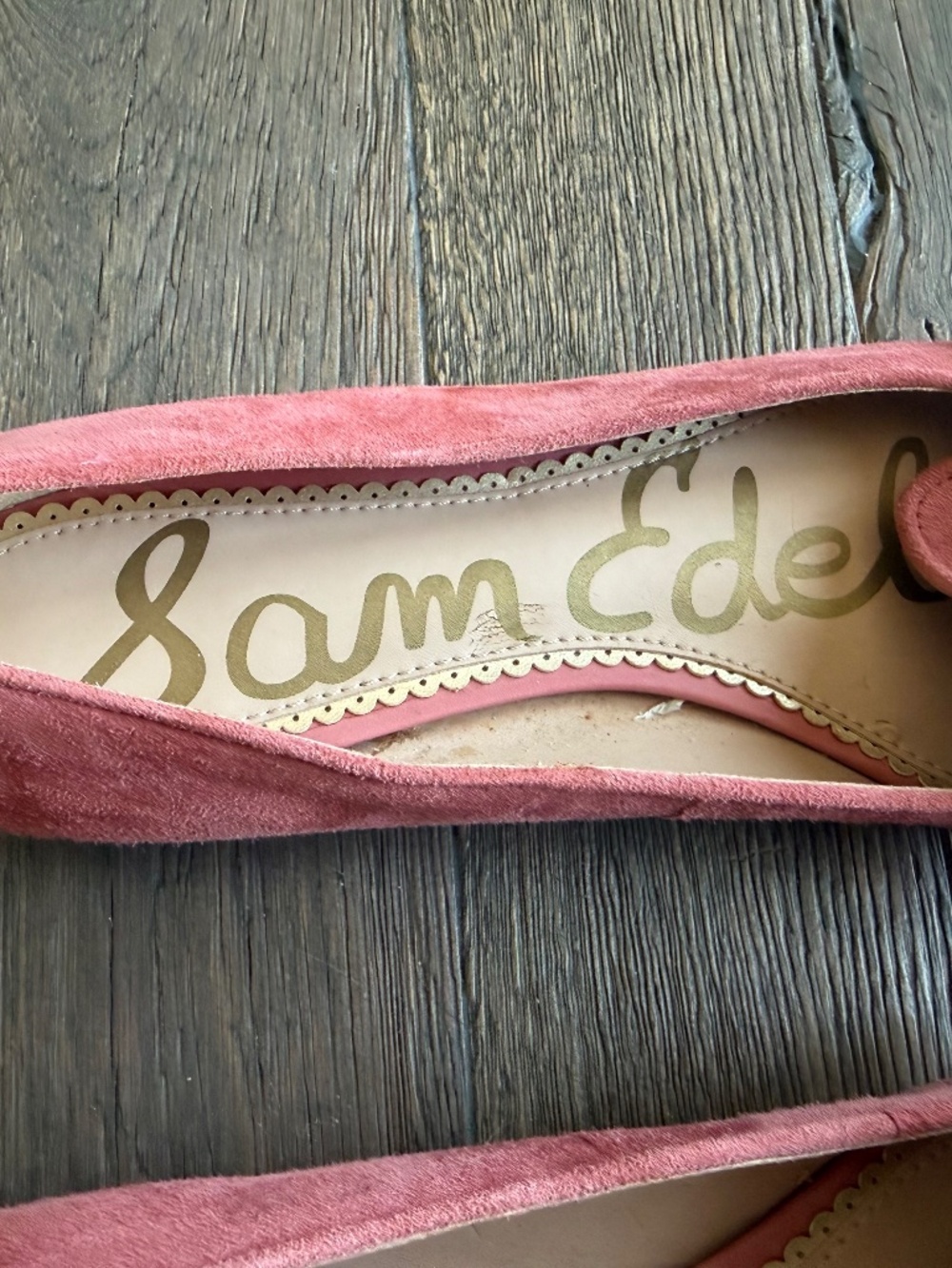 Sam Edelman Pink Suede Shoes - Picture 3 of 5